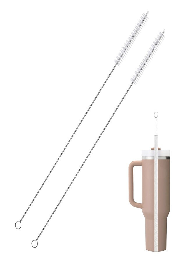 CIDYAUST Straw Brush Cleaner Extra Long 12inch, Straw Cleaners for Baby Bottles,Stainless/Glass/Metal Straws and Sippy Cups,Straw Cleaner Brush Extra Long for 40/30/20 oz Stanley Mugs. - Image 1